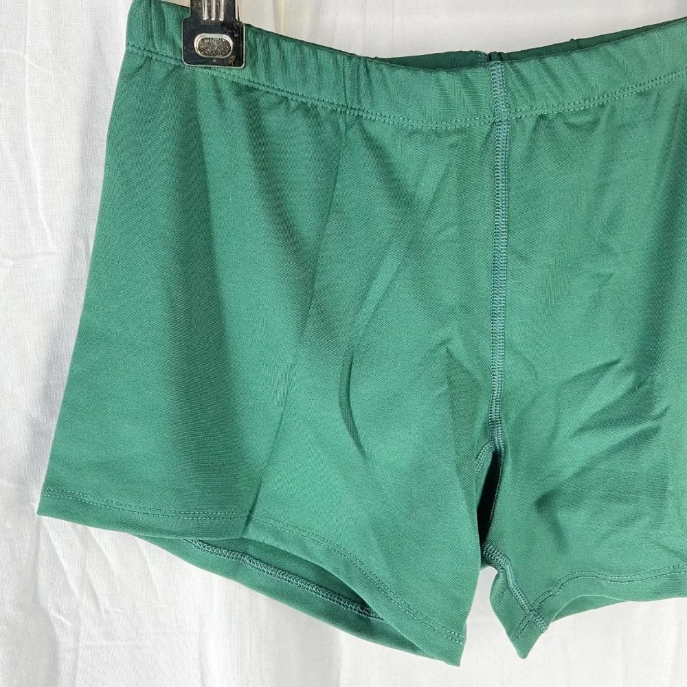 Asics Womens Green 4" Court Volleyball Spandex - Picture 5 of 6